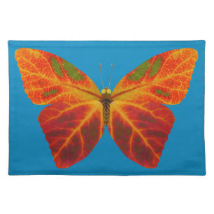 Aspen Leaf Butterfly 2 Cloth Placemat