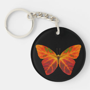 Aspen Leaf Butterfly 2 Keychain