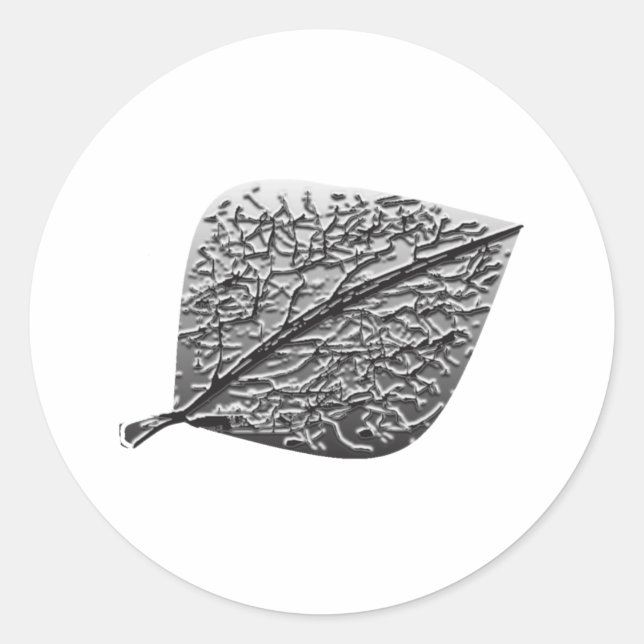 ASPEN LEAF CLASSIC ROUND STICKER (Front)