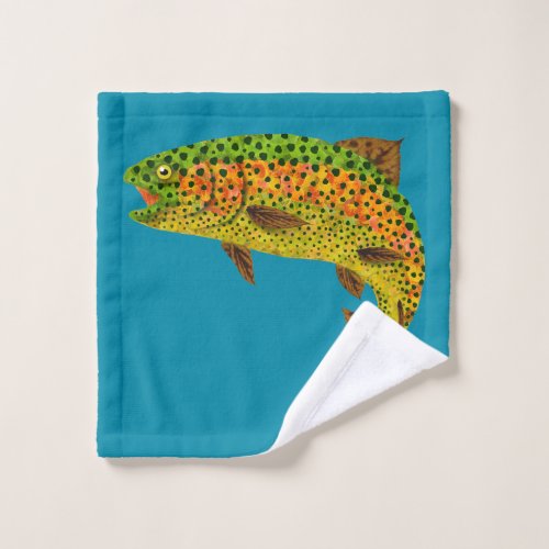 Aspen Leaf Rainbow Trout 1 Bath Towel Set