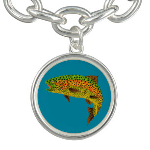 Aspen Leaf Rainbow Trout 1 Bracelet