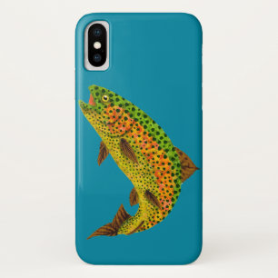 Aspen Leaf Rainbow Trout 1 iPhone X Case