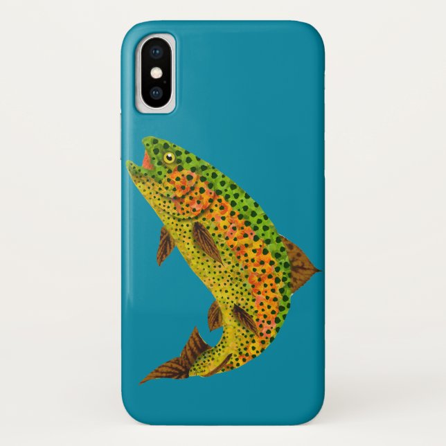 Aspen Leaf Rainbow Trout 1 Case-Mate iPhone Case (Back)