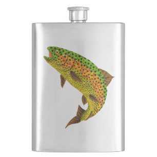 Aspen Leaf Rainbow Trout 1 Flask