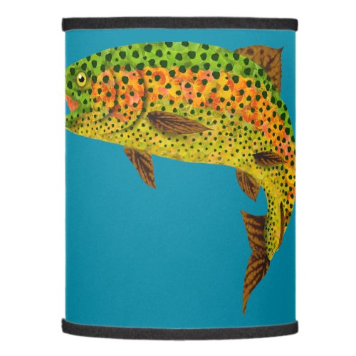 Aspen Leaf Rainbow Trout 1 Lamp Shade