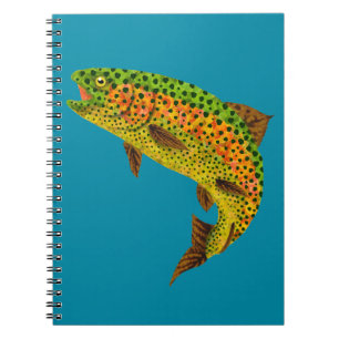 Aspen Leaf Rainbow Trout 1 Notebook