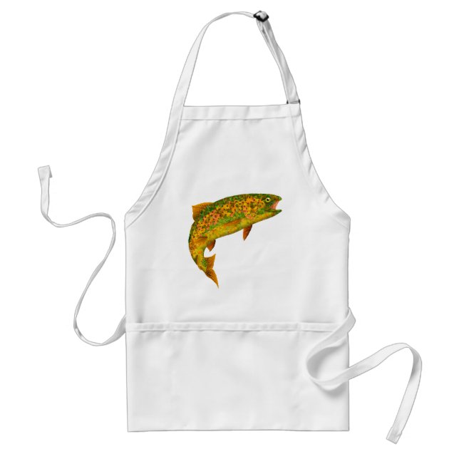 Aspen Leaf Rainbow Trout 2 Adult Apron (Front)