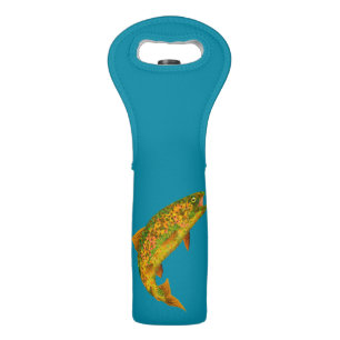 Aspen Leaf Rainbow Trout 2 Wine Bag
