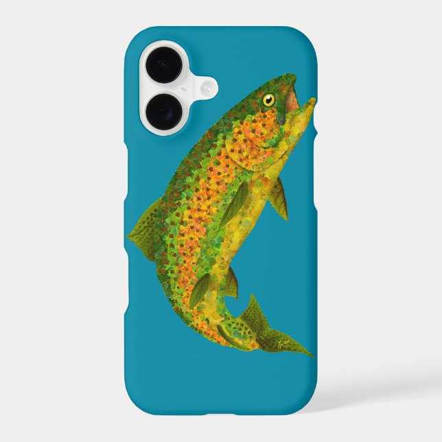 Aspen Leaf Rainbow Trout 4 Iphone Case (Back)
