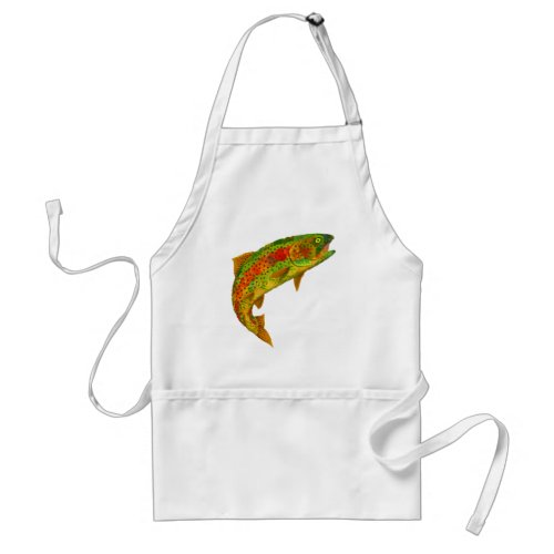 Aspen Leaf Rainbow Trout 5 Adult Apron