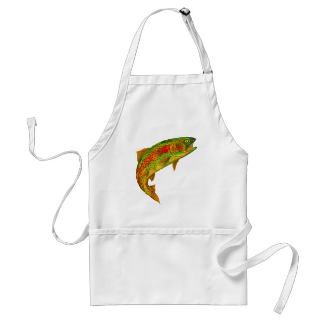 Aspen Leaf Rainbow Trout 5 Adult Apron (Front)