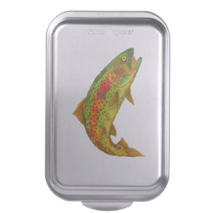 Aspen Leaf Rainbow Trout 5 Cake Pan