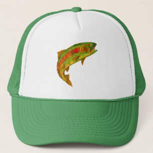 Aspen Leaf Rainbow Trout 5 Trucker Hat