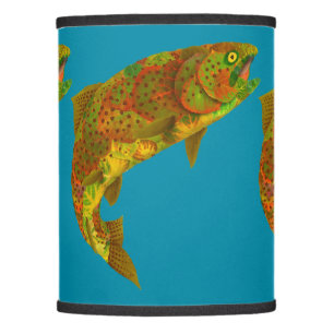 Aspen Leaf Rainbow Trout 6 Lamp Shade