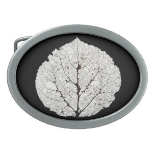 Aspen Leaf Skeleton 1 Belt Buckle