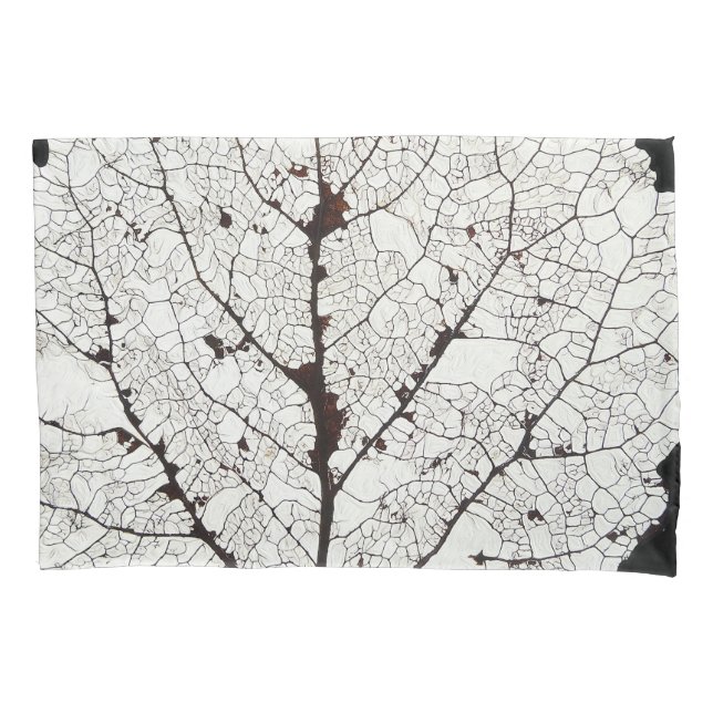 Aspen Leaf Skeleton 1 Pillow Case (Front-Left)