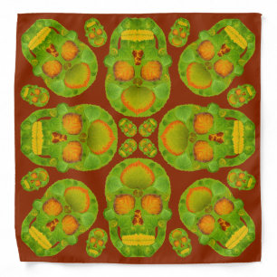 Aspen Leaf Skull 10 Bandana