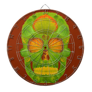 Aspen Leaf Skull 10 Dartboard