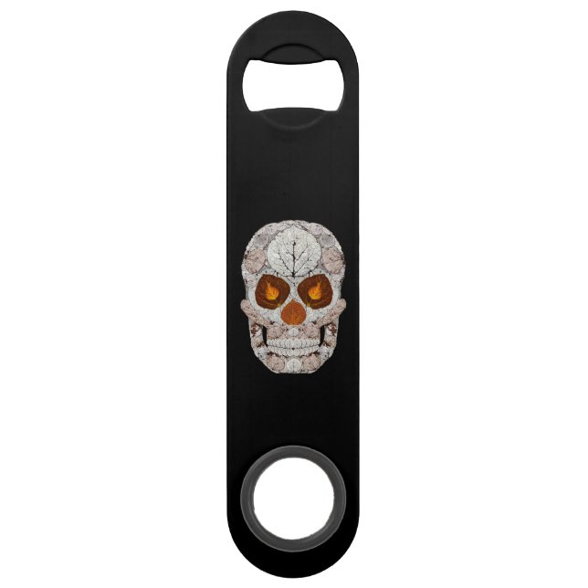 Aspen Leaf Skull 11 Bar Key (Front)
