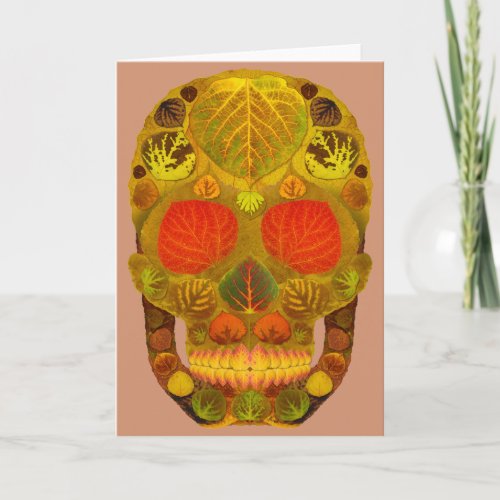 Aspen Leaf Skull 12 Card