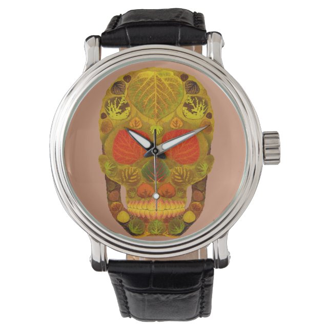 Aspen Leaf Skull 12 Watch (Front)
