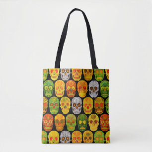 Aspen Leaf Skulls seamless pattern 2018 Tote Bag
