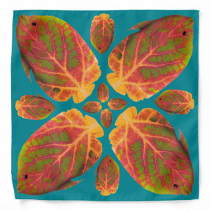 Aspen Leaf Tropical Fish 1 Bandana
