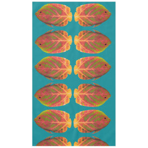 Aspen Leaf Tropical Fish 1 Tablecloth