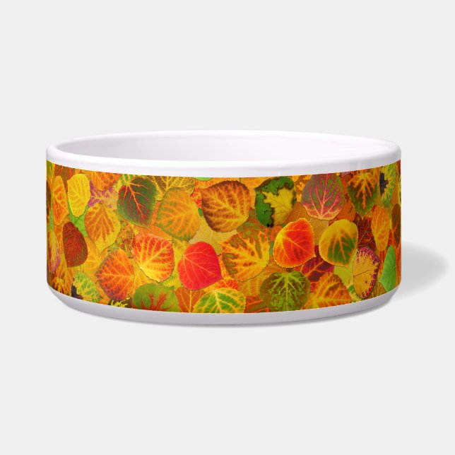 Aspen Leaves collage solid medley seamless 1 Bowl (Front)