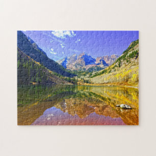 Aspen Maroon Bells Colorado. Jigsaw Puzzle