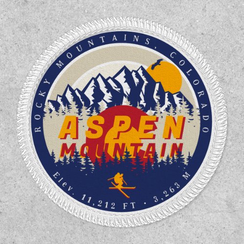 Aspen Mountain Colorado Vintage Ski Souvenirs Patch