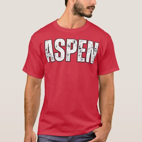 Aspen Name Gift Birthday Holiday Anniversary T_Shirt
