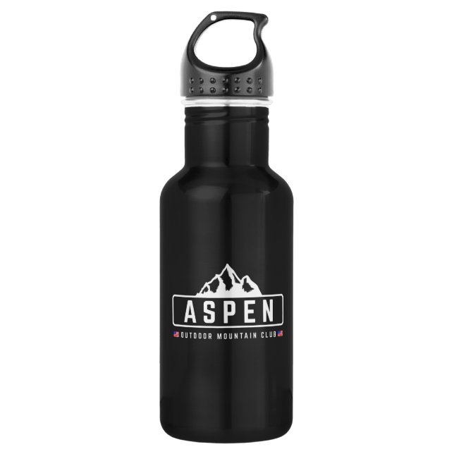 Aspen Outdoors  Stainless Steel Water Bottle (Front)
