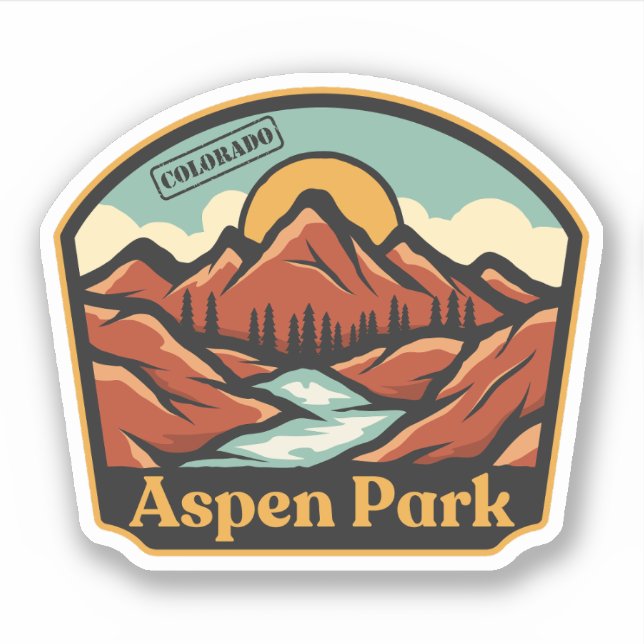  Aspen Park, Colorado Sticker (Front)
