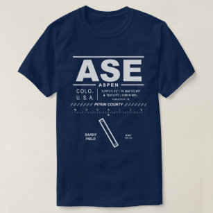 Aspen Pitkin County Airport ASE T-Shirt