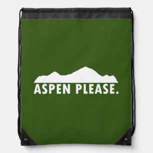 Aspen Please Drawstring Bag