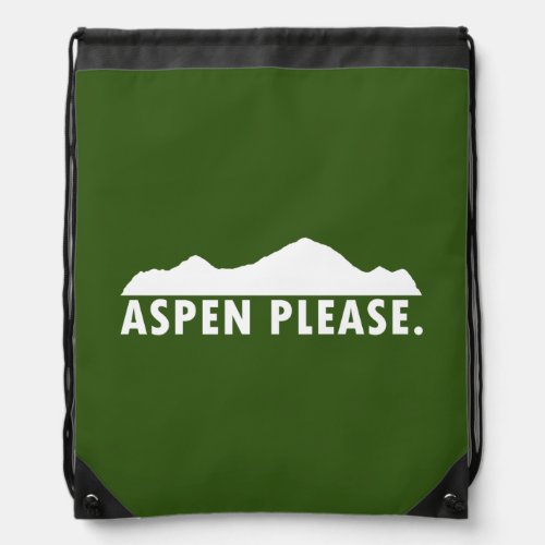 Aspen Please Drawstring Bag