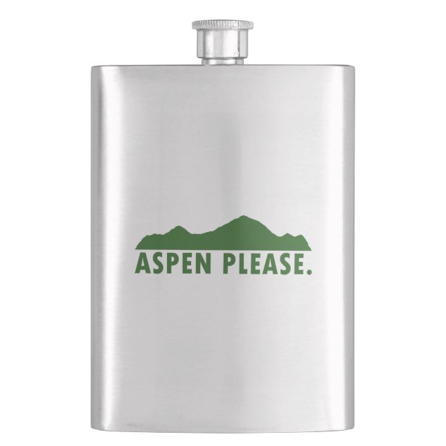 Aspen Please Flask (Front)