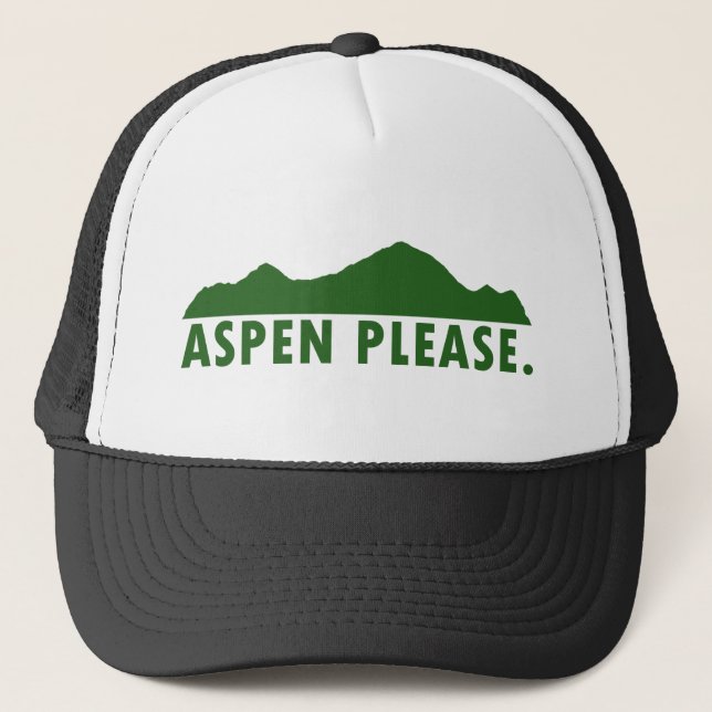 Aspen Please Trucker Hat (Front)