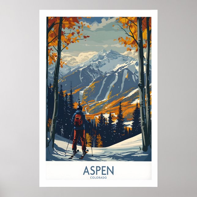 Aspen Poster Ski Print 1 (Front)