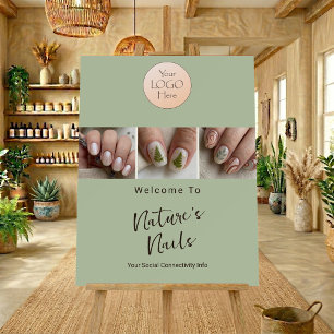 Aspen Sage Nail Salon Artistry 3 Photo Welcome Foam Board