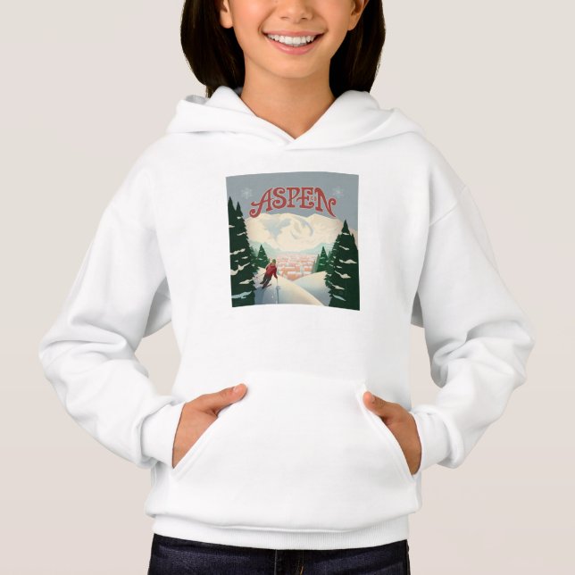 Aspen Skier | Colorado Hoodie (Front)