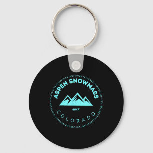 Aspen Snowm Colorado Mountain Town - Elevated Co S Keychain