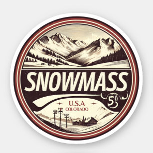 Aspen Snowmass   Colorado Ski, Snowboard gifts Sticker