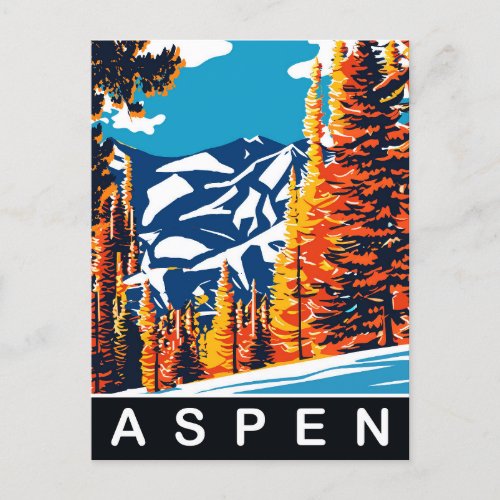 Aspen Travel Postcard