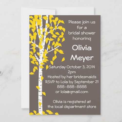 Aspen Tree Invitations