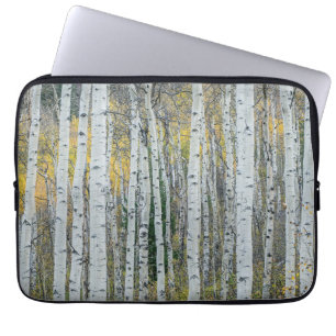 Aspen Tree Trunks Aspen, Colorado Laptop Sleeve
