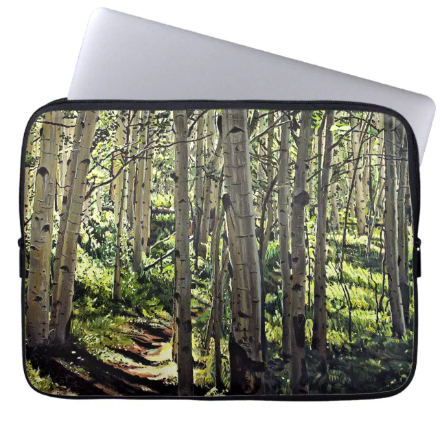 Aspen Tree Woodland Laptop Sleeve 