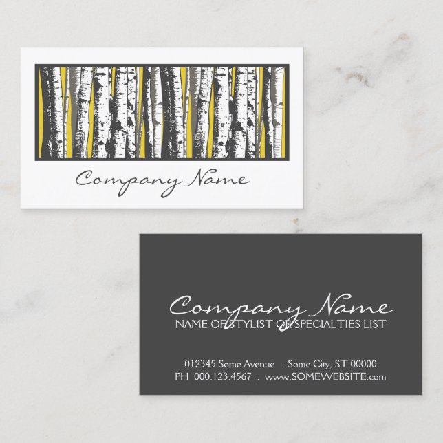 aspen trees business card (Front/Back)