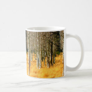aspen trees coffee mug